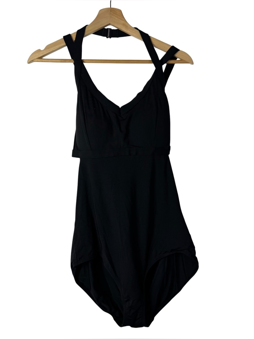 Calia Black Layered Open Back One Piece Swimsuit 8